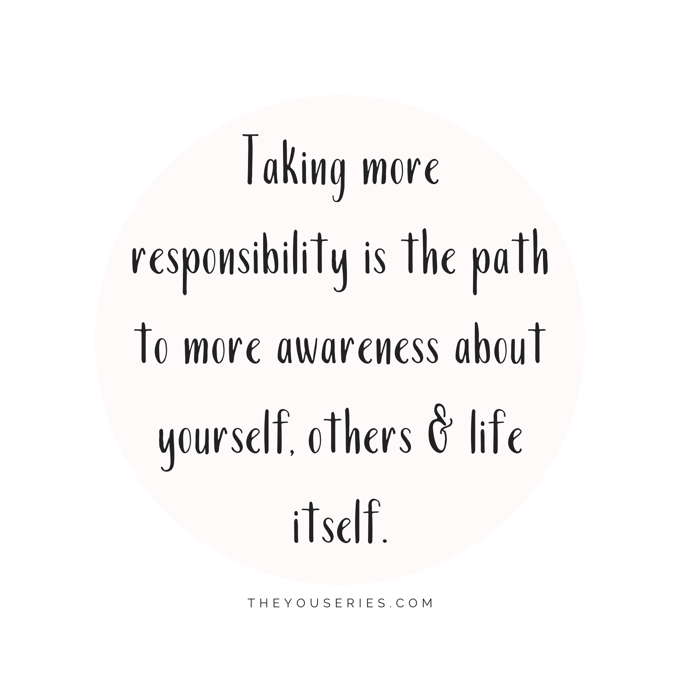 take responsibility